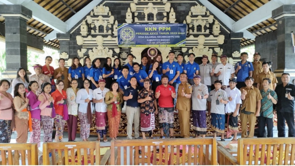 PERBEKEL SULANGAI MENERIMA KKN-PPM UNUD PERIODE XXVII 2023